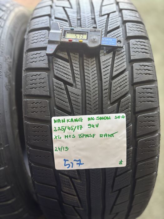 2x 225/45R17 94V NANKANG NK SNOW SV-2 opona zimowa M+S 3PMSF XL RANT