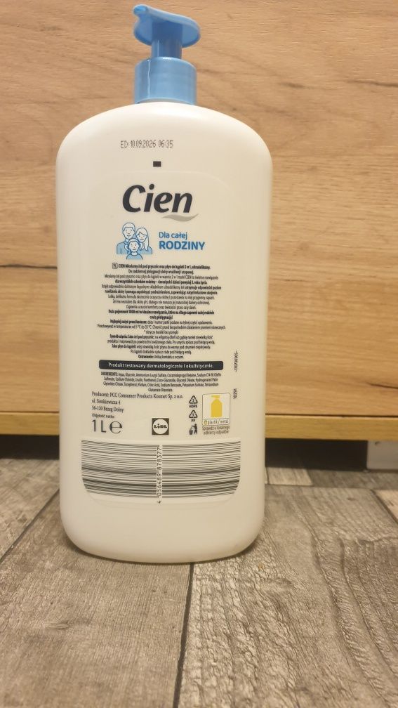 Micelarny żel pod prysznic i płyn do kąpieli z pantenolem 1 L Cien