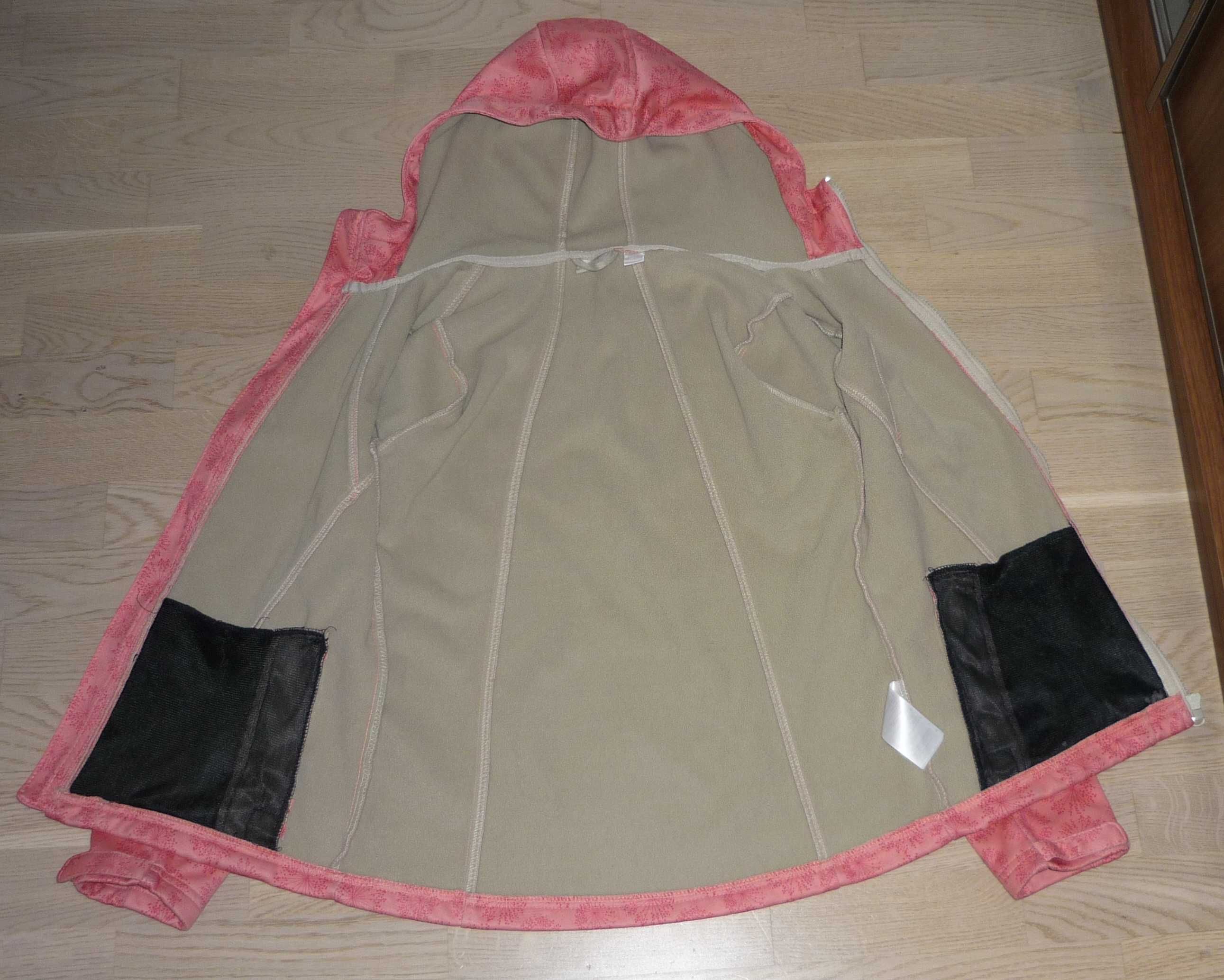 Kurtka z kapturem softshell 9-10 lat odblaski Crivit Wiosna