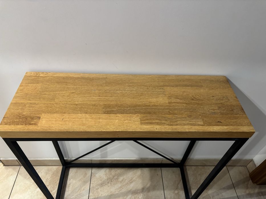 Konsola drewnaniana stylowa w stylu loft