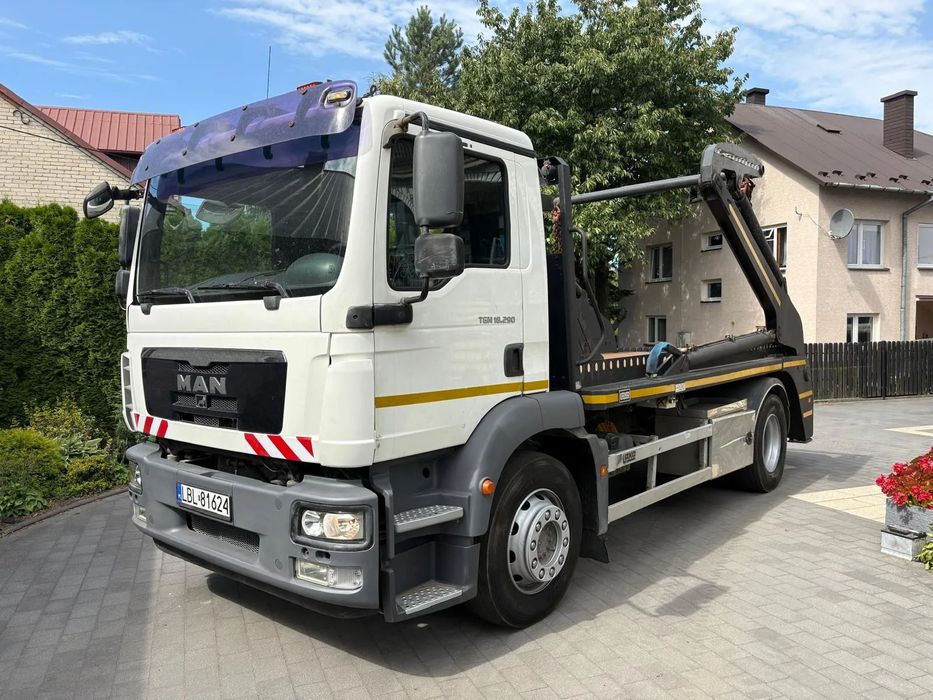 MAN TGM 18.290 / BRAMOWIEC JOAB / ROZSUWANA ZABUDOWA NA DWA KONTENERY / EURO 5 / 400.000km PRZEBIEGU