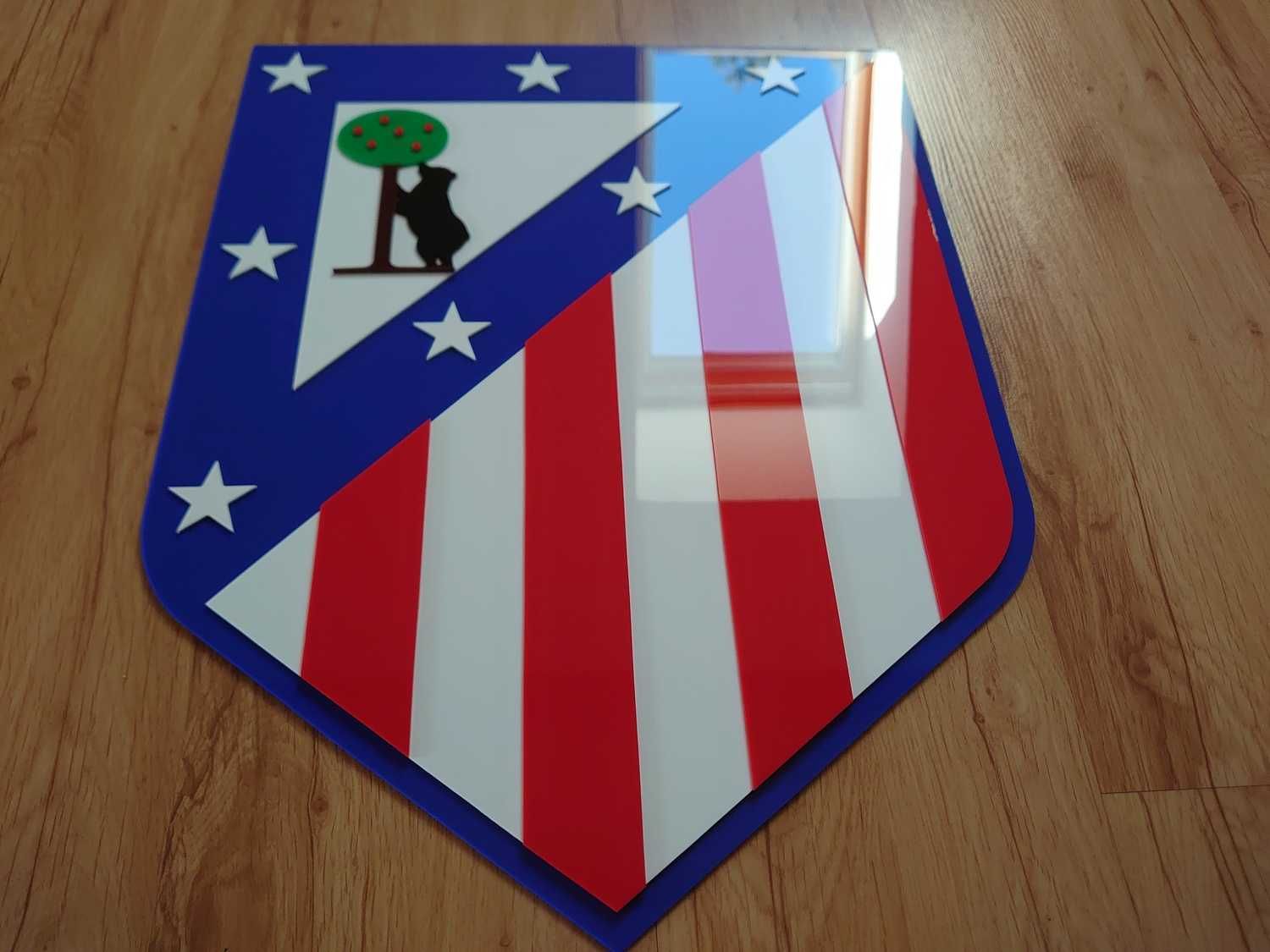 Atletico Madryt nowy Herb na ścianę do domu prezent na urodziny