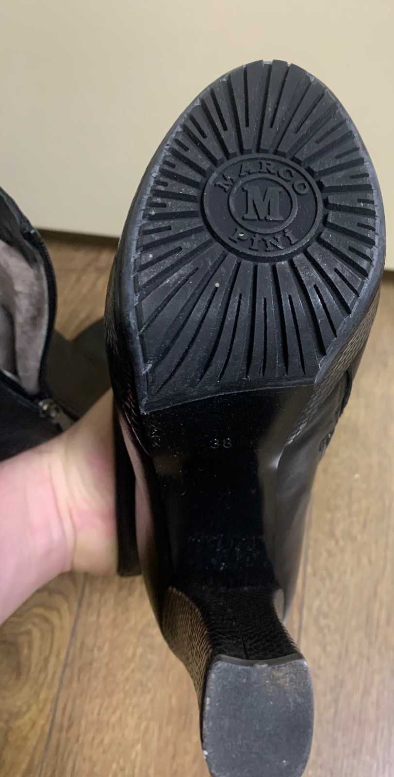 Продам чорні шкіряні черевики Marco Pini (Оригінал Італія) нові