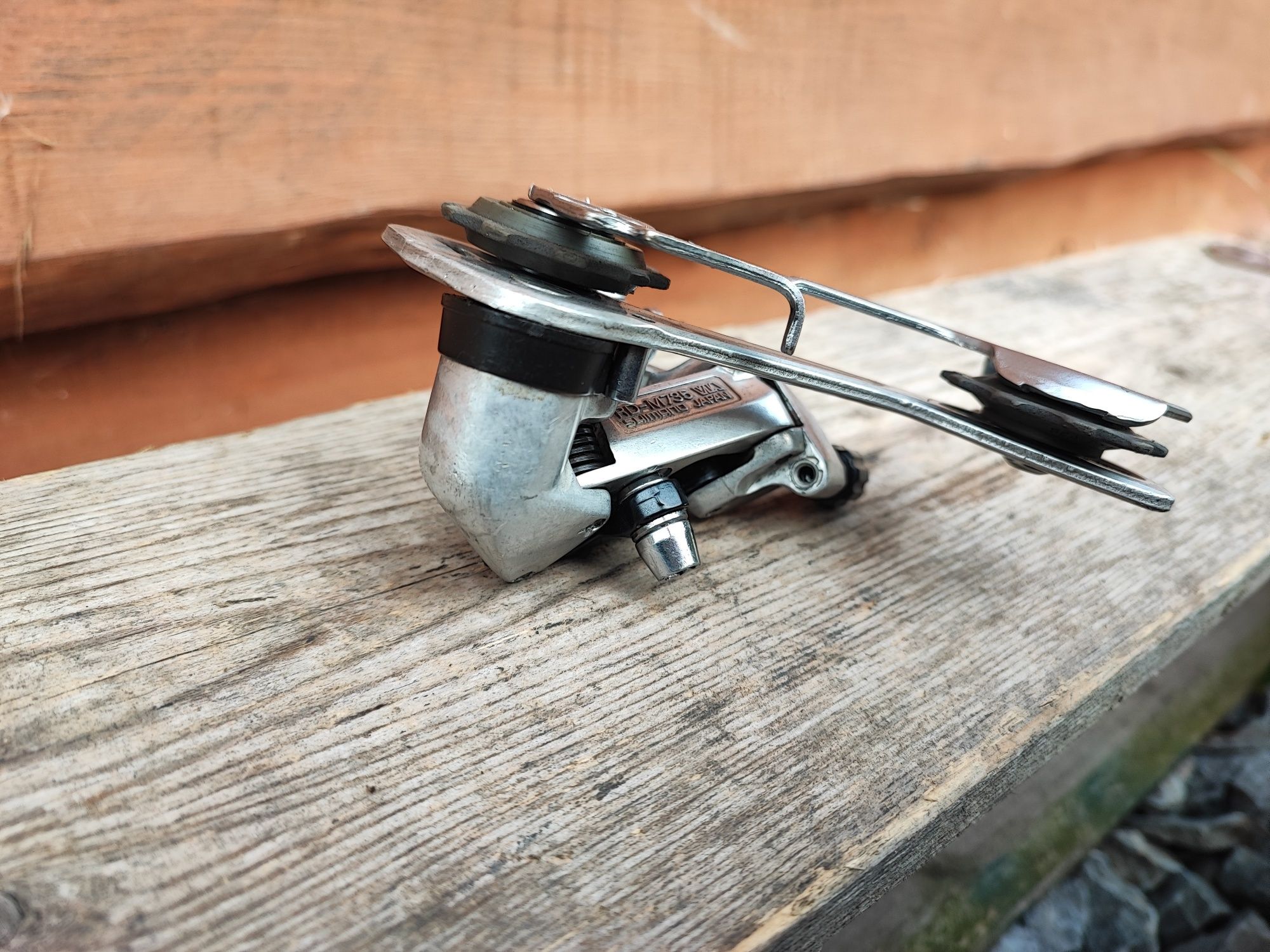 Tylna przerzutka rowerowa Shimano Deore XT M735 7s retro mtb