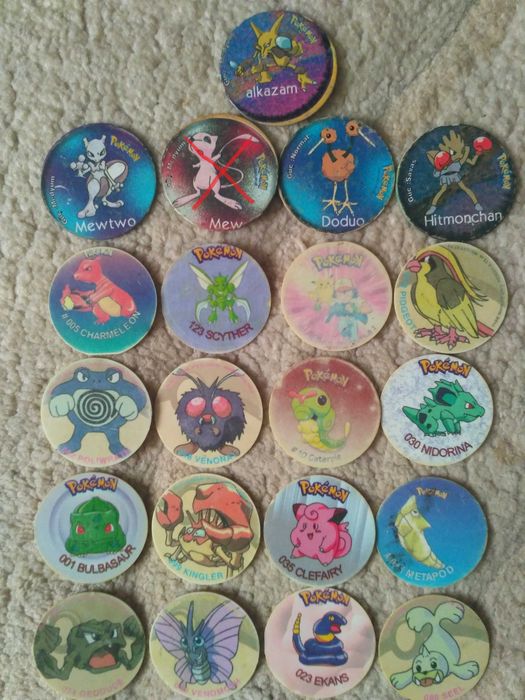 ностальгія з 90-х: рідкісні фішки (кепси) покемон та інші