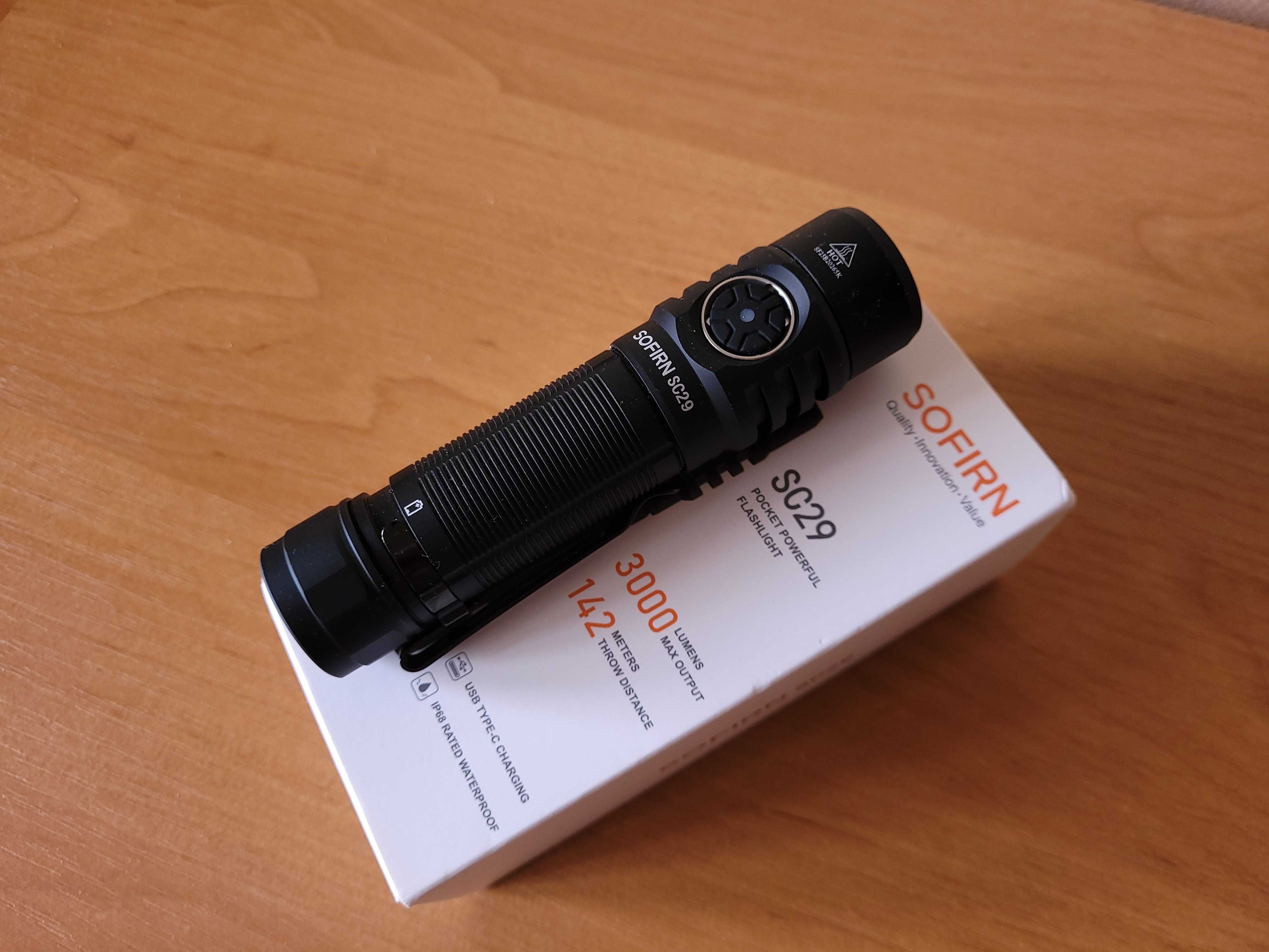 Потужний Sofirn SC29 Wurkkos TS26S Nichia 519A HiCRI USBC +АКБ 21700
