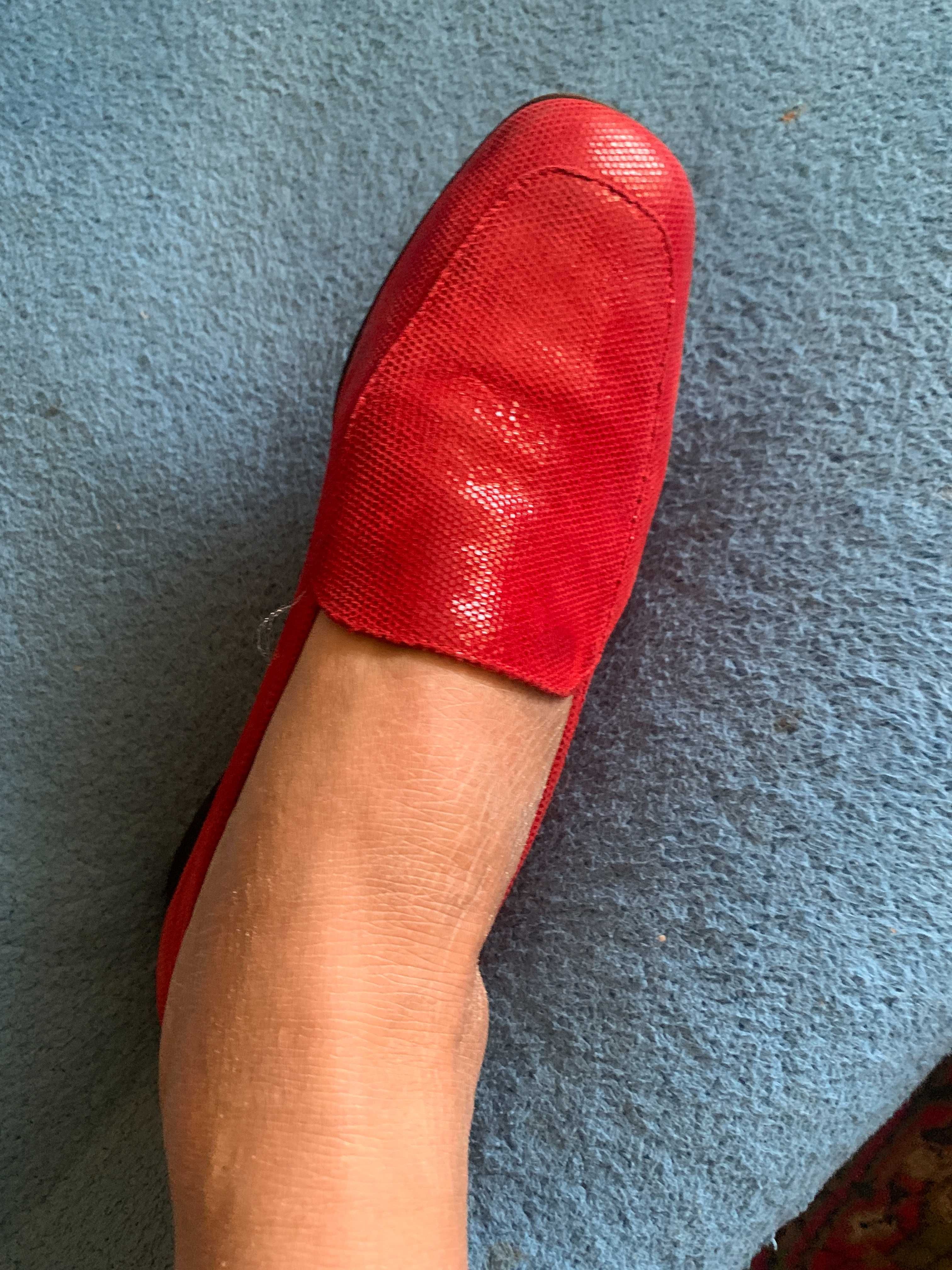 Туфли красные Италия