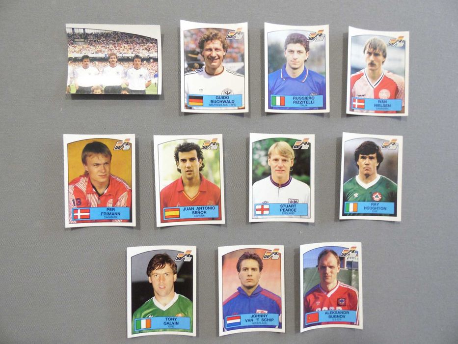 Cromos Panini Euro 88 e 96, Mundial Mexico 86, Italia 90 e USA 94