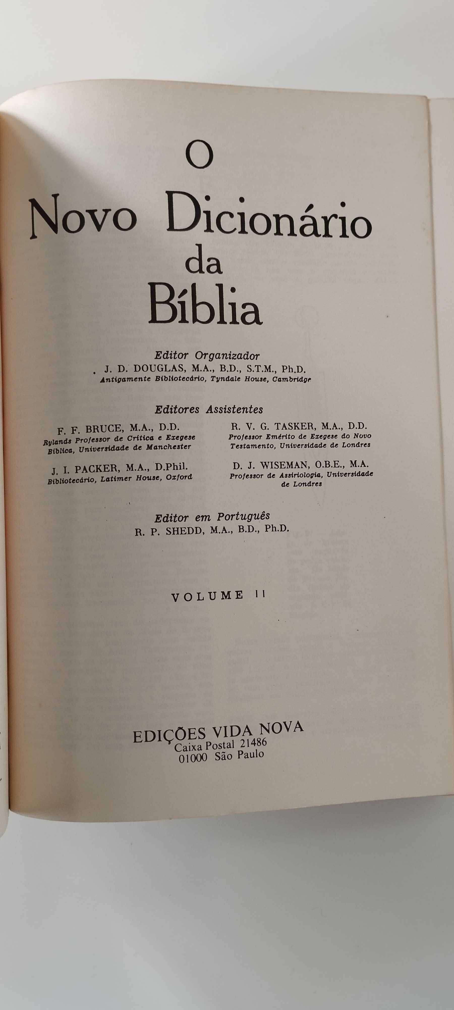 Novo Dicionário da Bíblia de J. D. Douglas	2 volumes