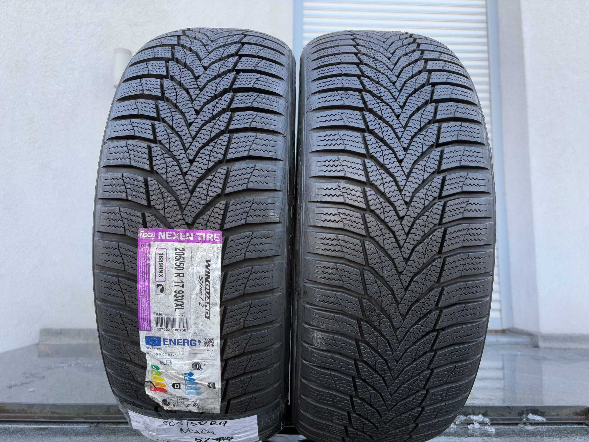 2szt zimowe 205/50R17 Nexen 8,2mm 100% bieżnika 2023r/21r Z39 gwar