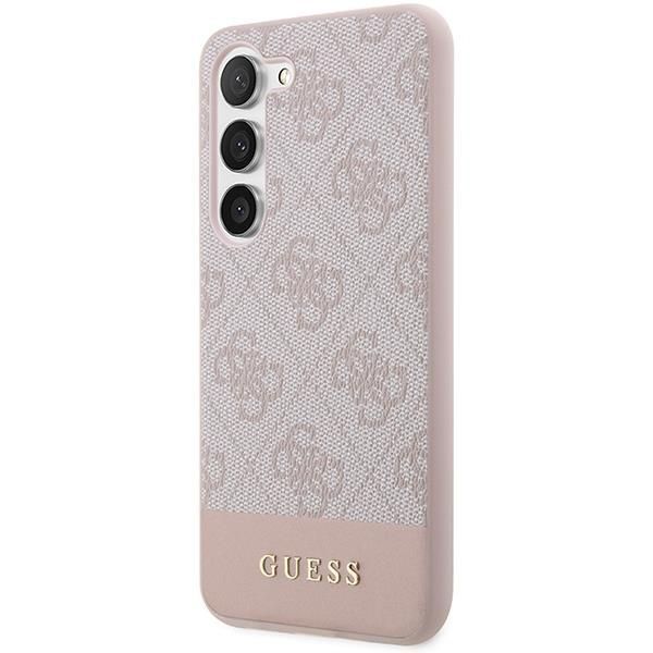 Etui na telefon Guess Samsung Galaxy S23 Różowe 4G Stripe Collection