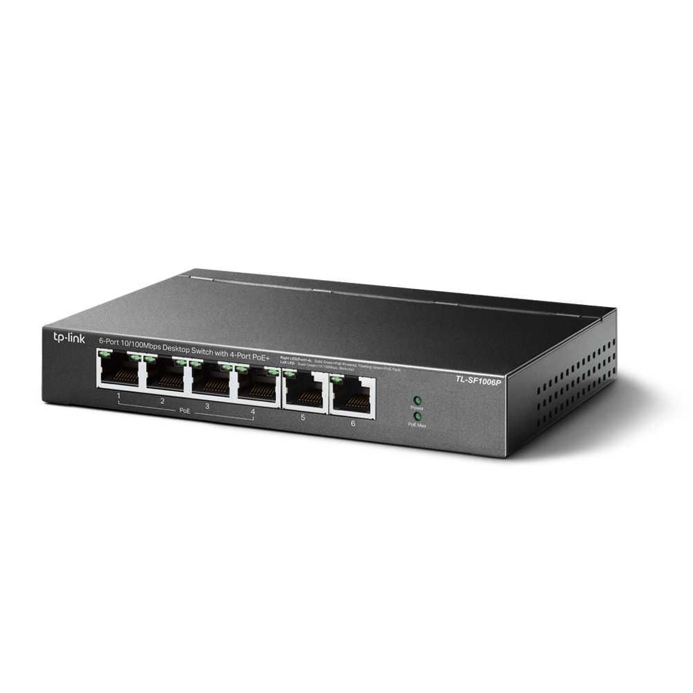 Новый 6-портовый свитч Tp-Llnk TL-SF1006P, 4 с Poe 67 Вт ver. 1.0