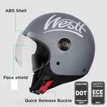 Kask motocyklowy, skuter Westt Storm M 57-58