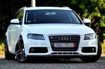 Audi A4 2,0TDI 143 PS * S-LINE * biała * serwis * alu 19" * piękna
