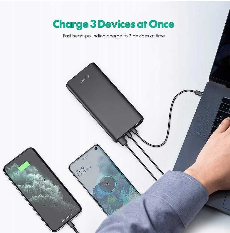 Power Bank Charmast 65W 3.0 23800mAh do telefonów i laptopów