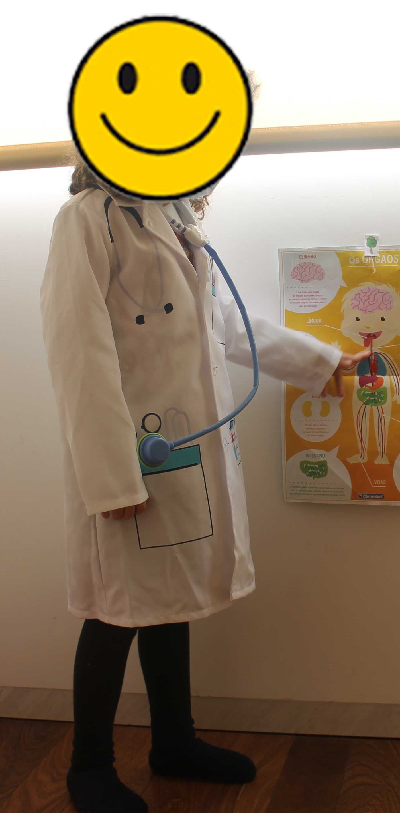 Fato de Médico para criança tamanho 6 - 8 anos