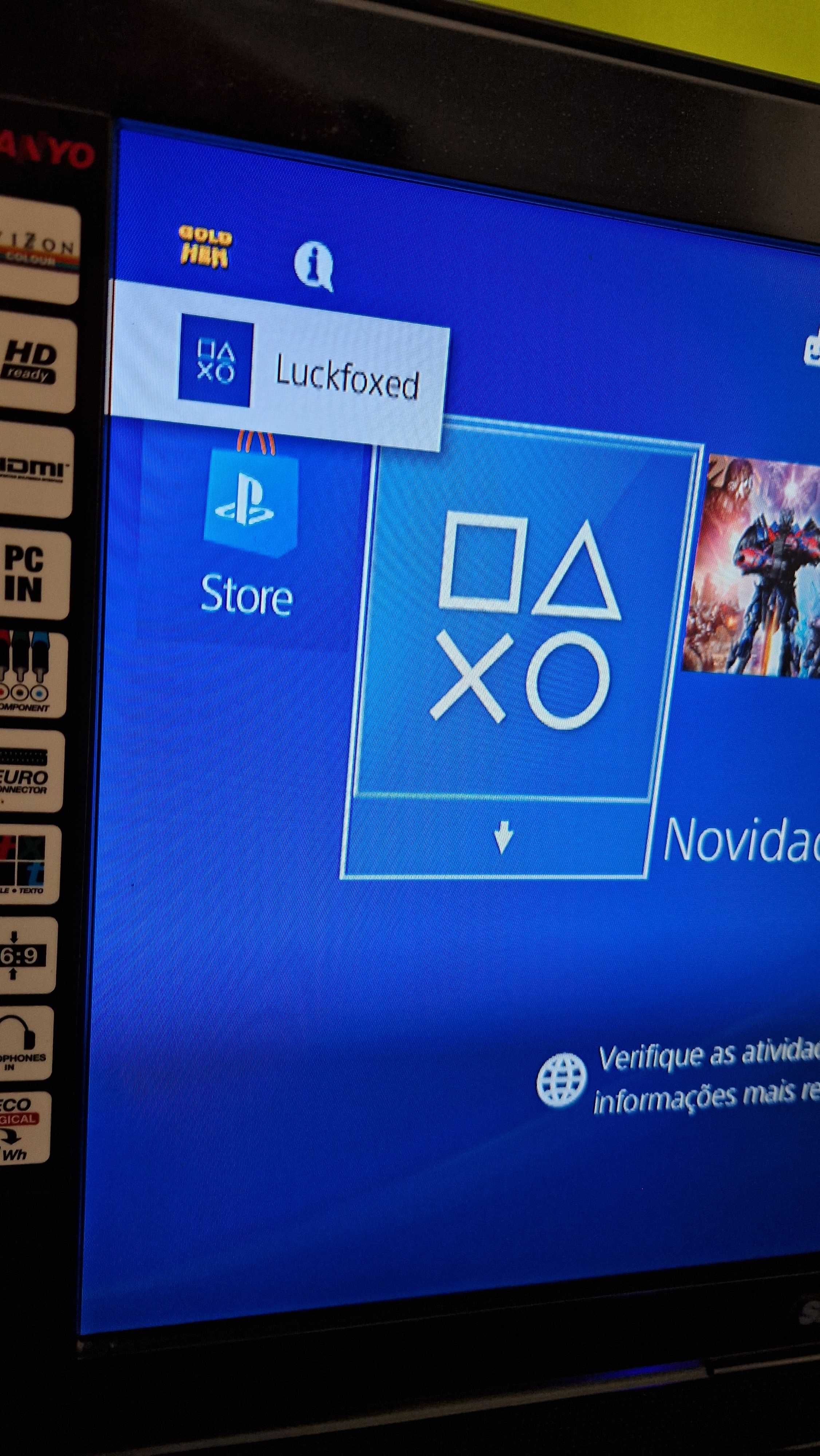 PS4 Slim 11.00 G O L D H E N  | 1 TB | Comando | Placa desenvolvimento