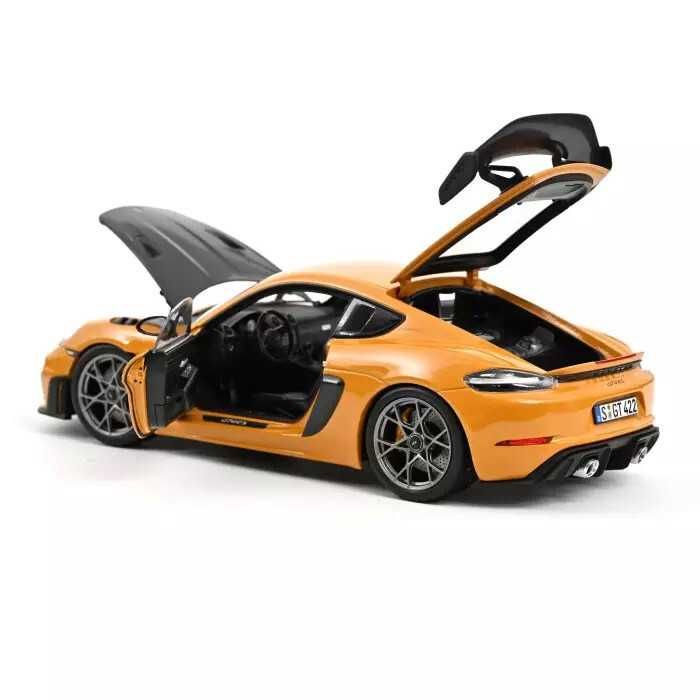 Porsche Cayman GT4 RS w/Weissach Pack 2023 Bahama Yellow Norev 1:18