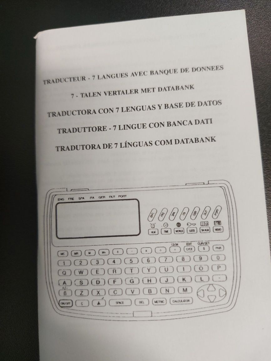 Máquina calculadora e tradutora