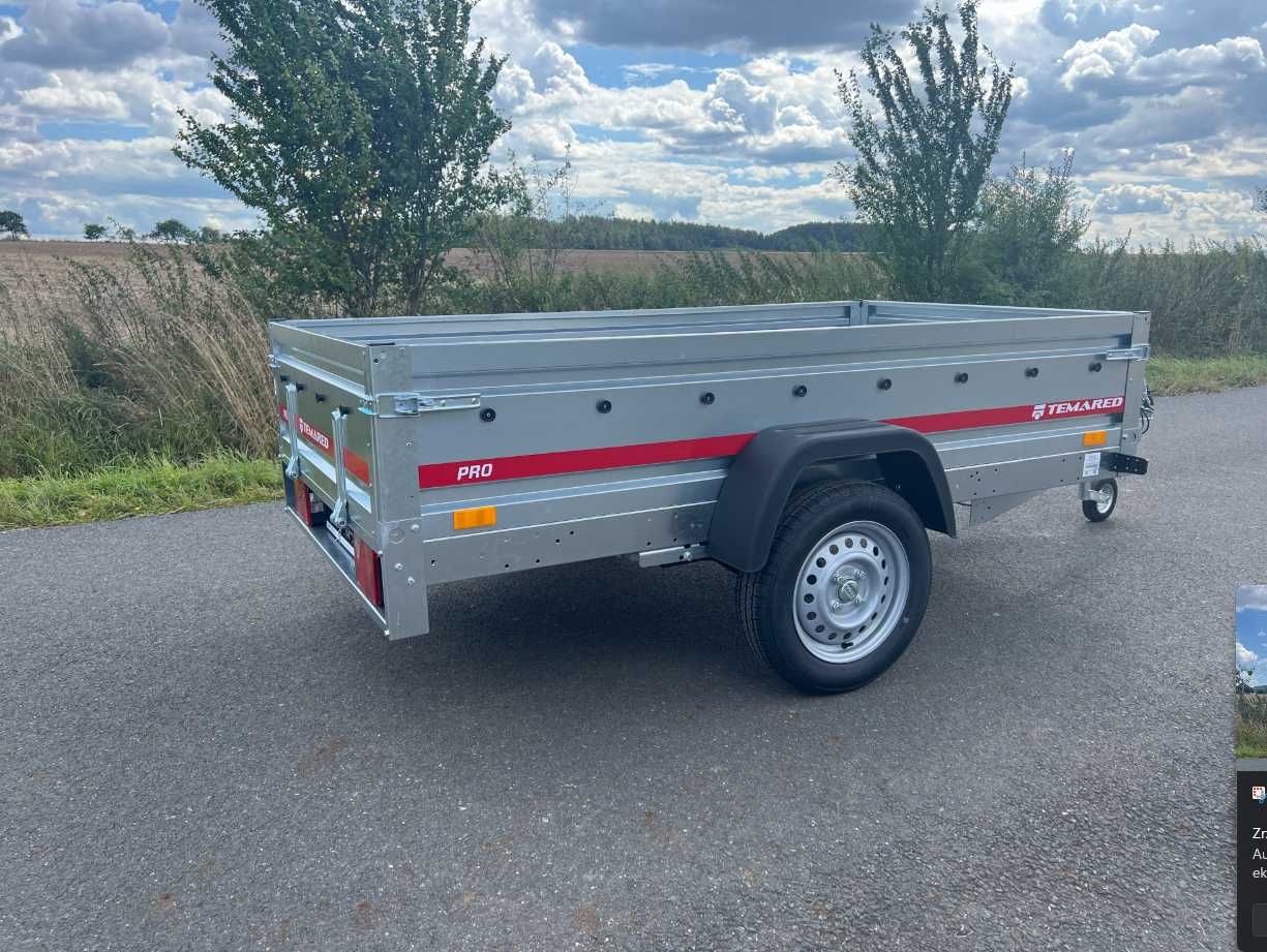 Przyczepa Temared 750kg 263 x 125 transport cała Polska