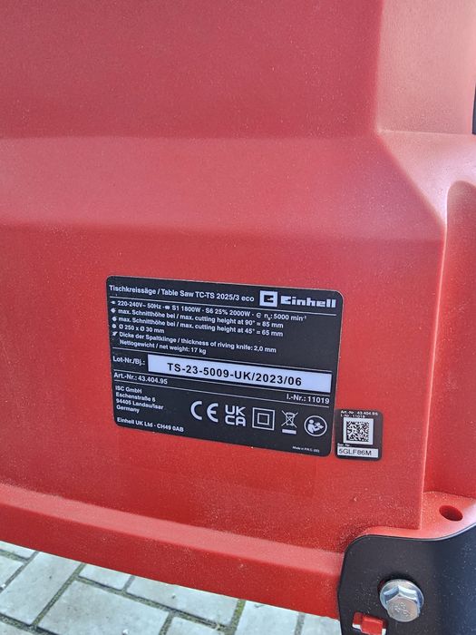Циркулярна пила Einhell TC-TS 2025/3 eco