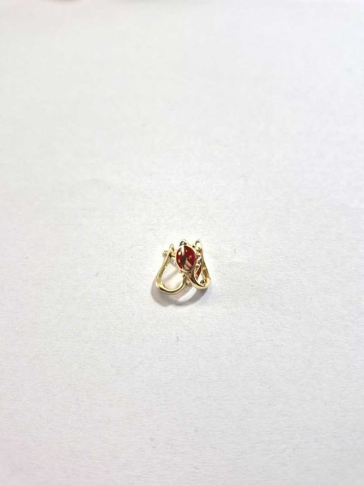 piękne złote kolczyki 585 0,85g