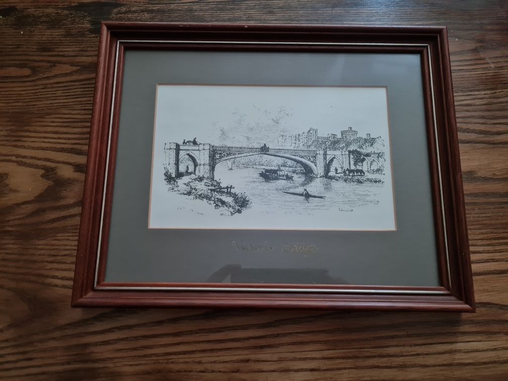 Victoria  Bridge Англия 1929 фото в рамке винтажная