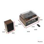 Gramofon retro Boston odtwarzacz CD USB radio DAB Fm głośniki pilot