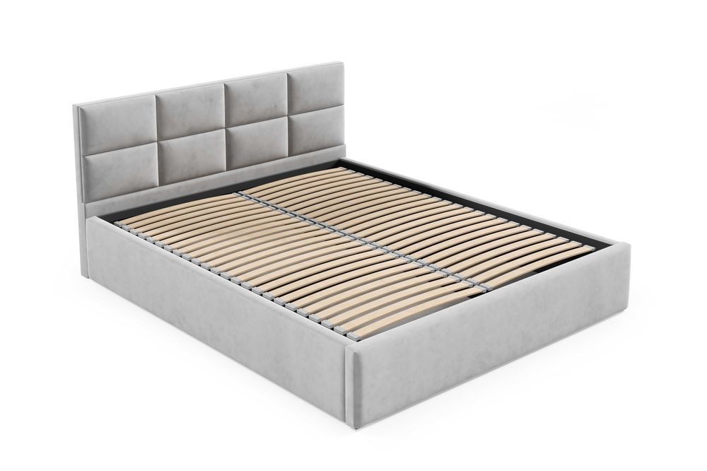 Łóżko tapicerowane KLEO z pojemnikiem, stelażem 90/120/140/160/180x200