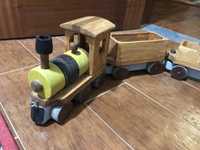 Comboio brinquedo em madeira