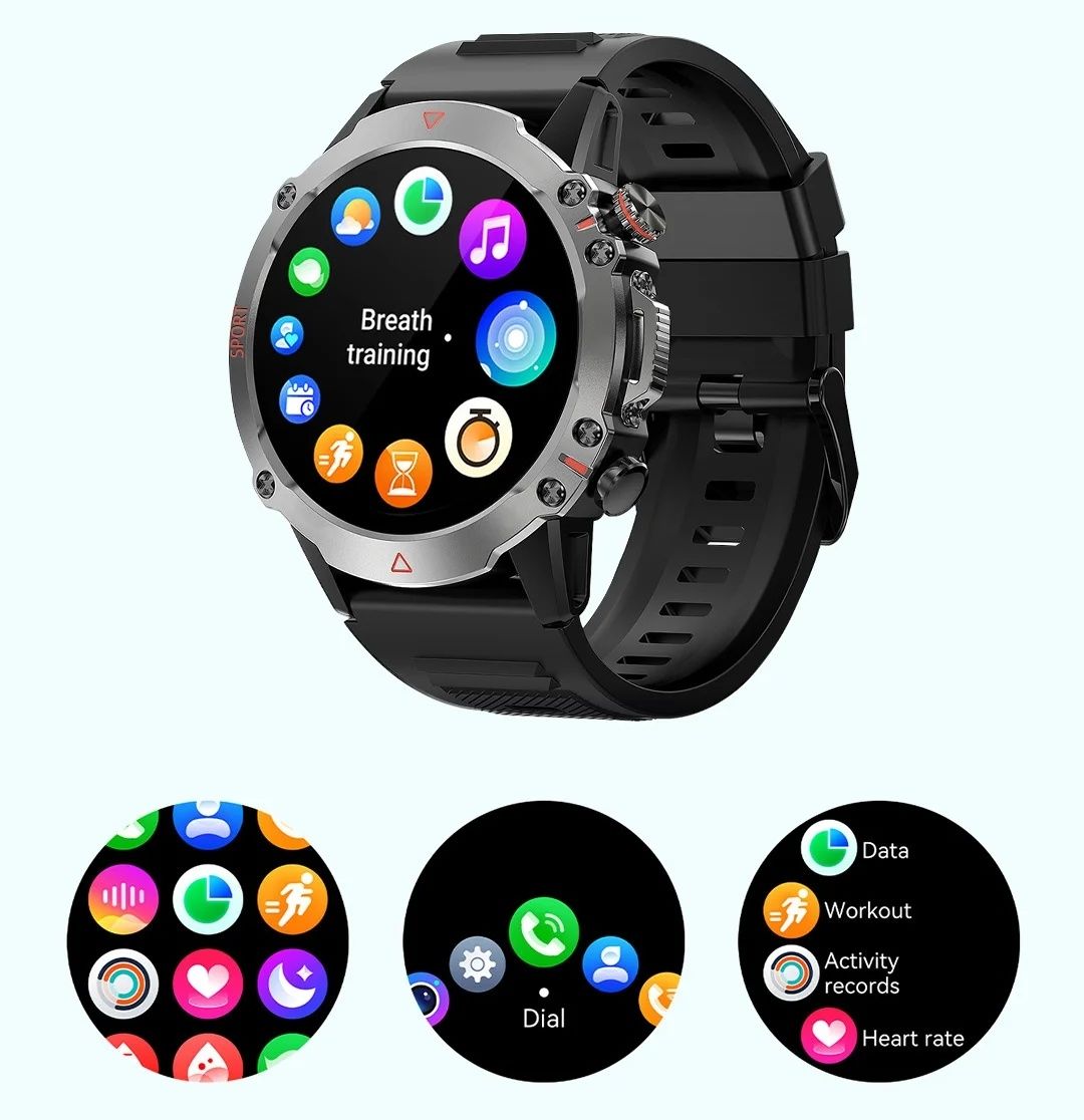 Zegarek Męski Smartwatch S 611 Czarny