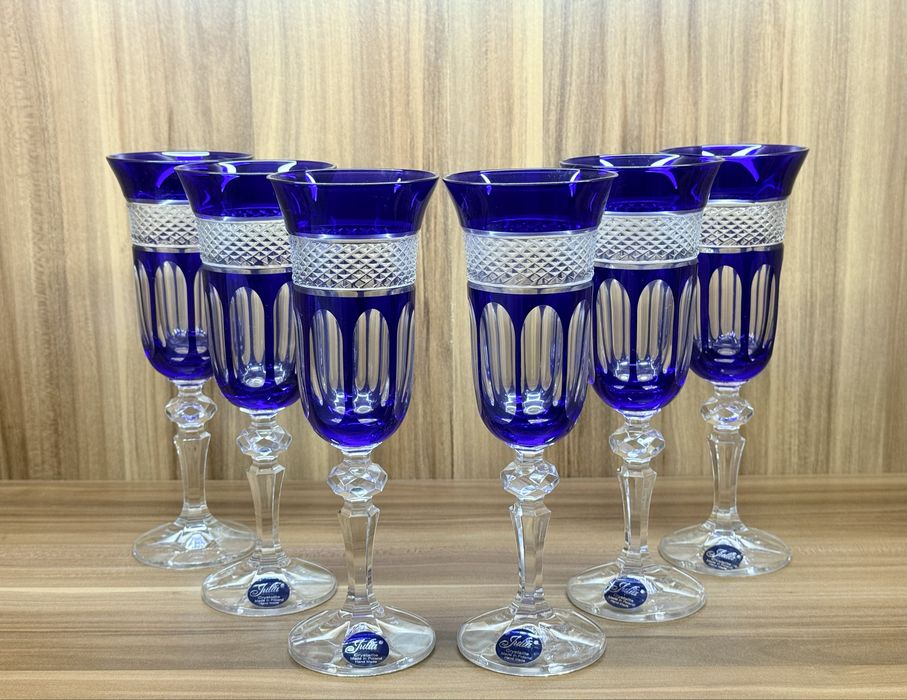 Хрустальные фужеры для шампанского просеко Julia Poland