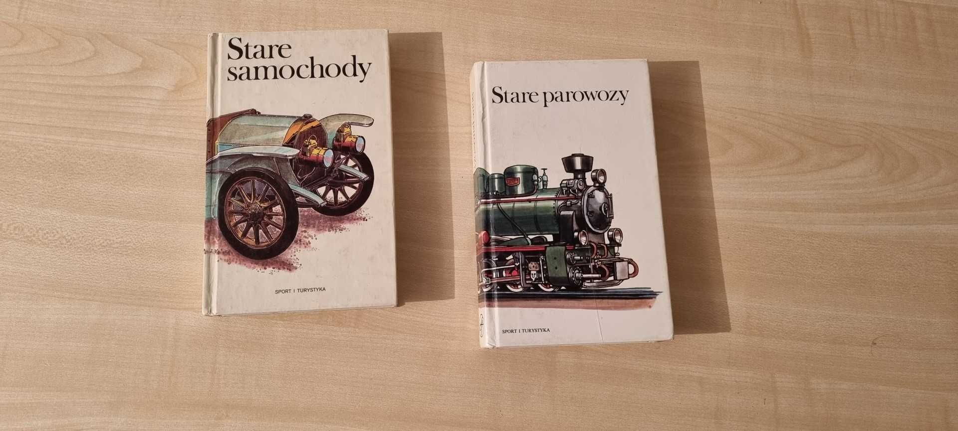 Zestaw albumów "Stare samochody" i "Stare parowozy" + gratis.