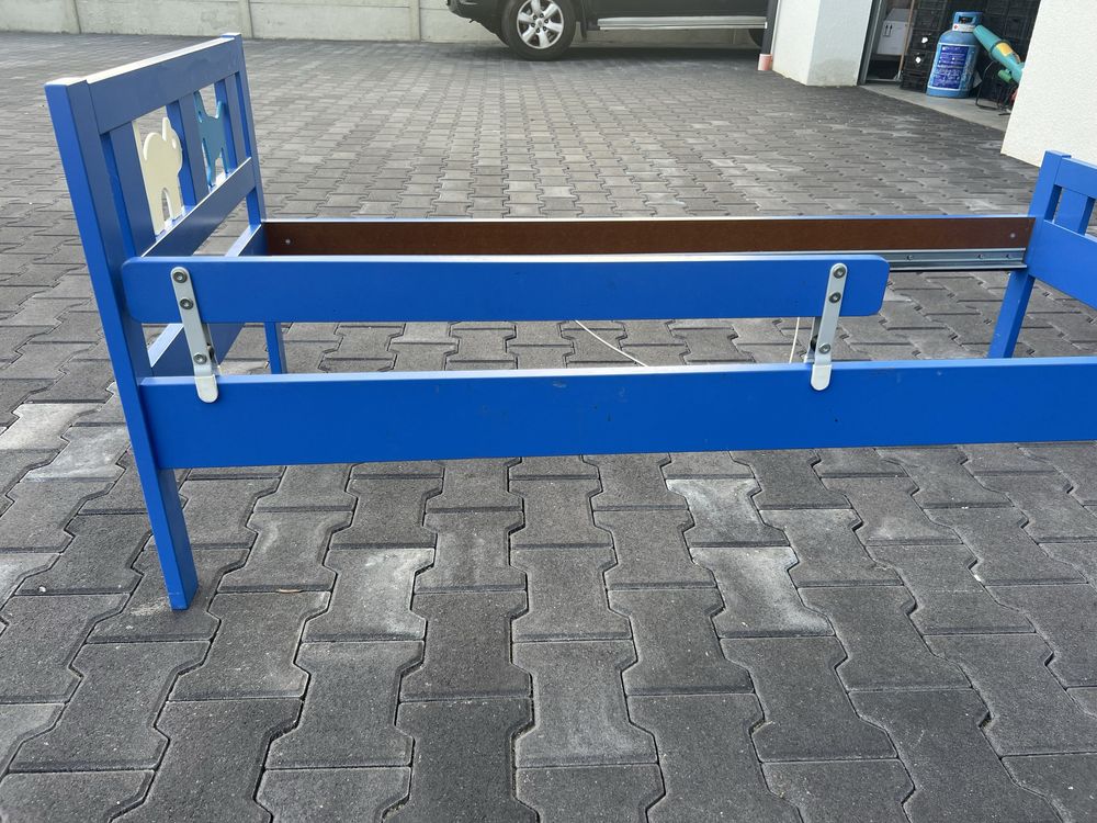 Łóżko Ikea niebieskie
