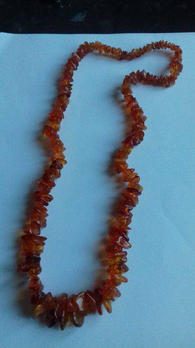 Korale z prawdziwego bursztynu