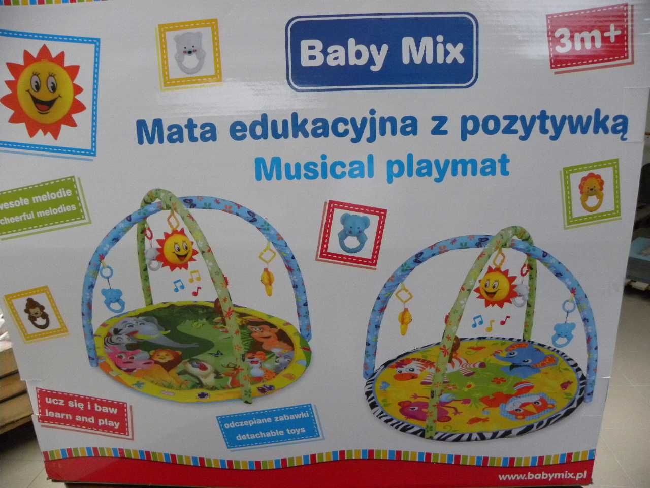 Mata Edukacyjna do zabawy z pozytywką