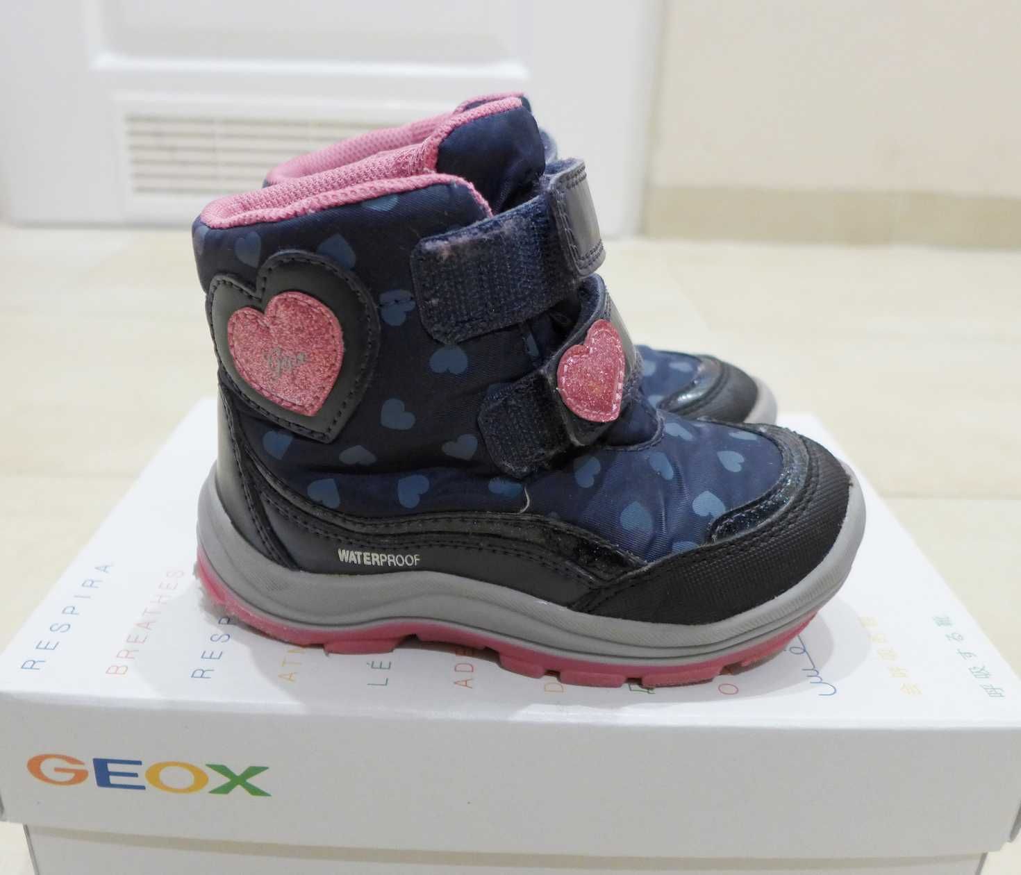 Buty zimowe kozaki Geox Respira rozmiar 24, wkładka 15cm,