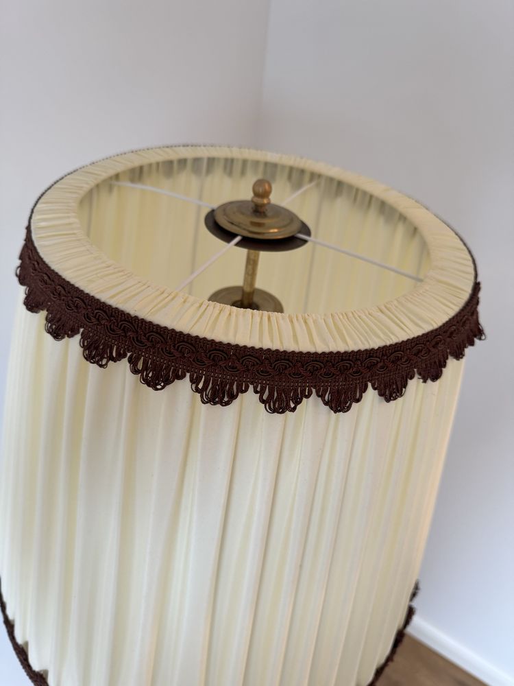 Piękny recznie robiony abażur do lampy stojacej Retro