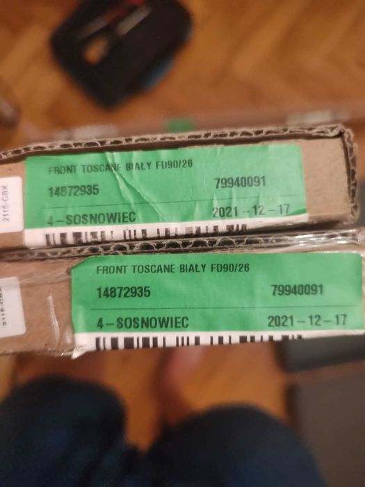 NOWA szafka kuchenna z szufladami, Delinia iD, fronty TOSCANE białe