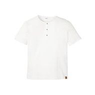 Bonprix biała prązkowana T-shirt koszulka guziki elastyczna 52-54