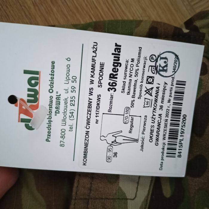 Kombinezon ćwiczebny wojsk specjalnych multicam
