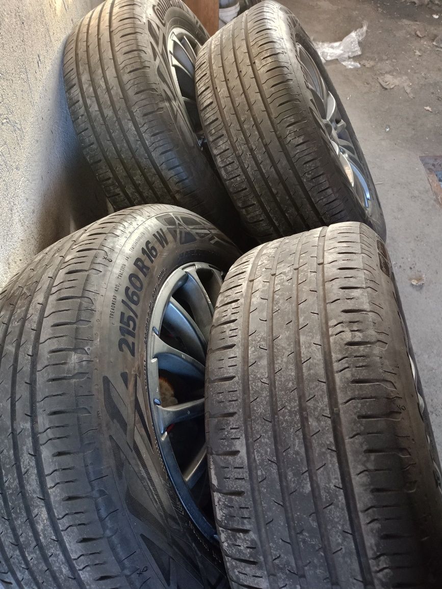 Sprzedam alufelgi 5x112 r16 opony letnie