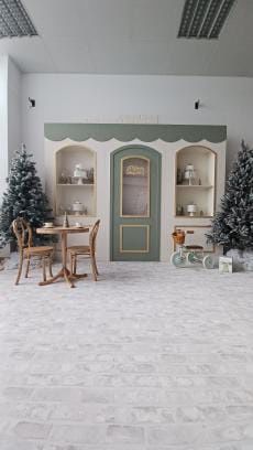 Cenário de Natal Estrutura de Madeira