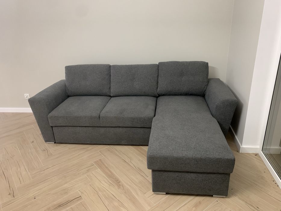 Kanapa rogowa z funkcją spania