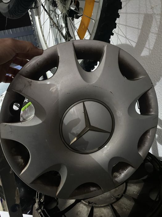 5 Jantes ferro 15 mercedes mais tampões
