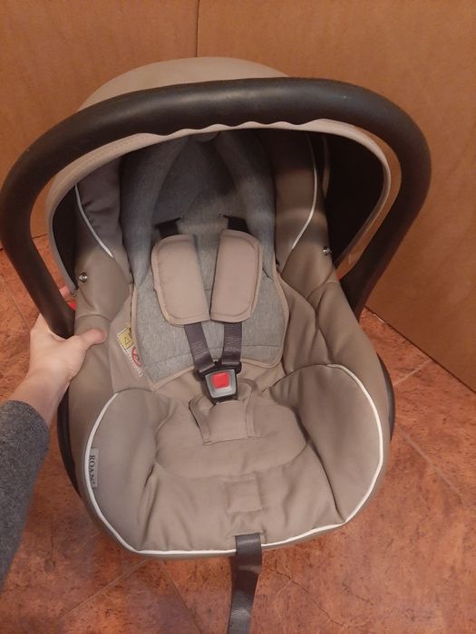 Wózek 3w1 Roan Bass Soft Eco Leather Cappuccino z bazą isofix !!!