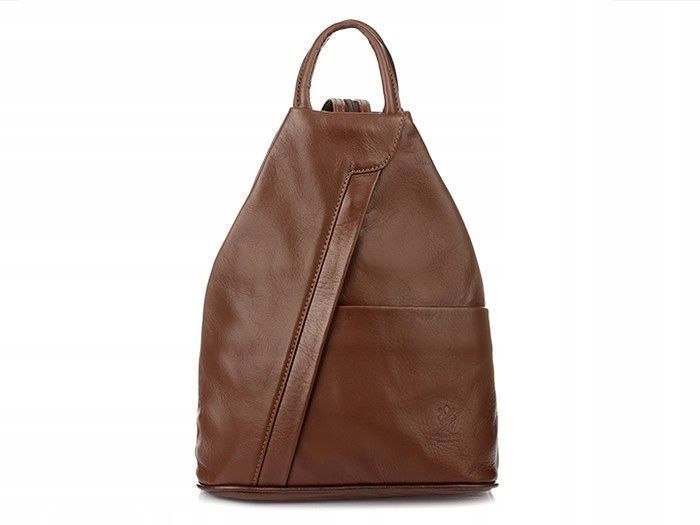 Plecak skórzany damski kultowy włoski na ramię torebka skóra Beltimore