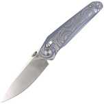 Nóż składany Bestech Mothus Blue Titanium, Satin M390 by Kombou (BT220
