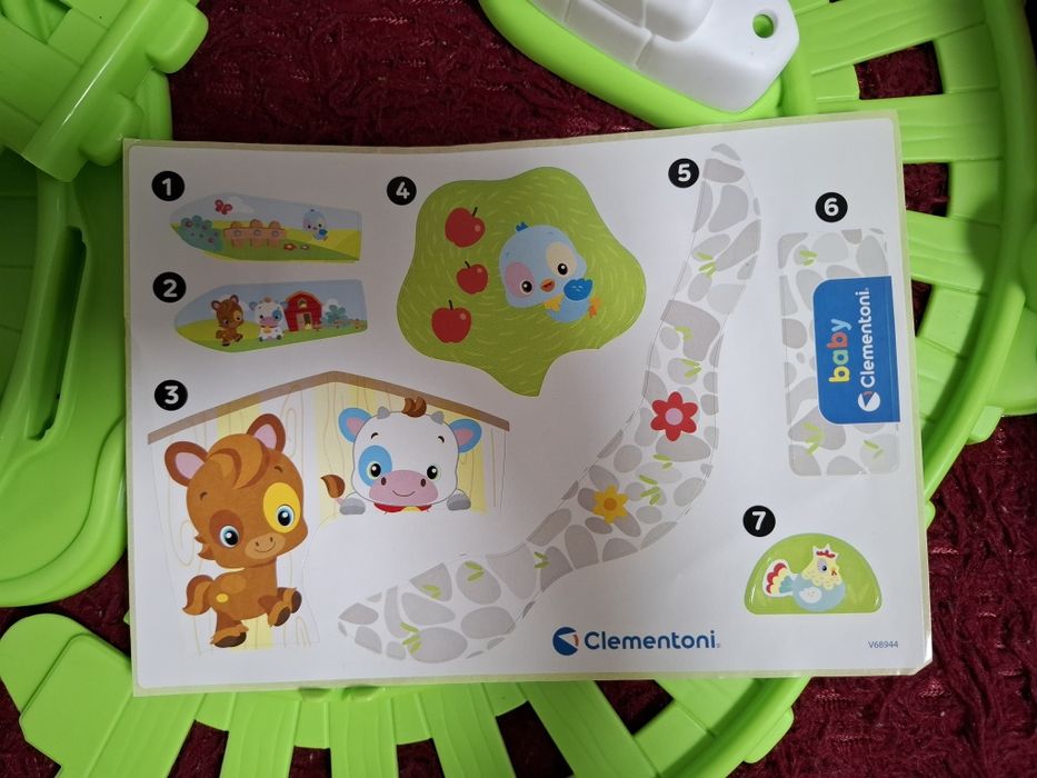 Поїзд фермера Baby Clementoni зі звуками, залізна дорога, паровоз
