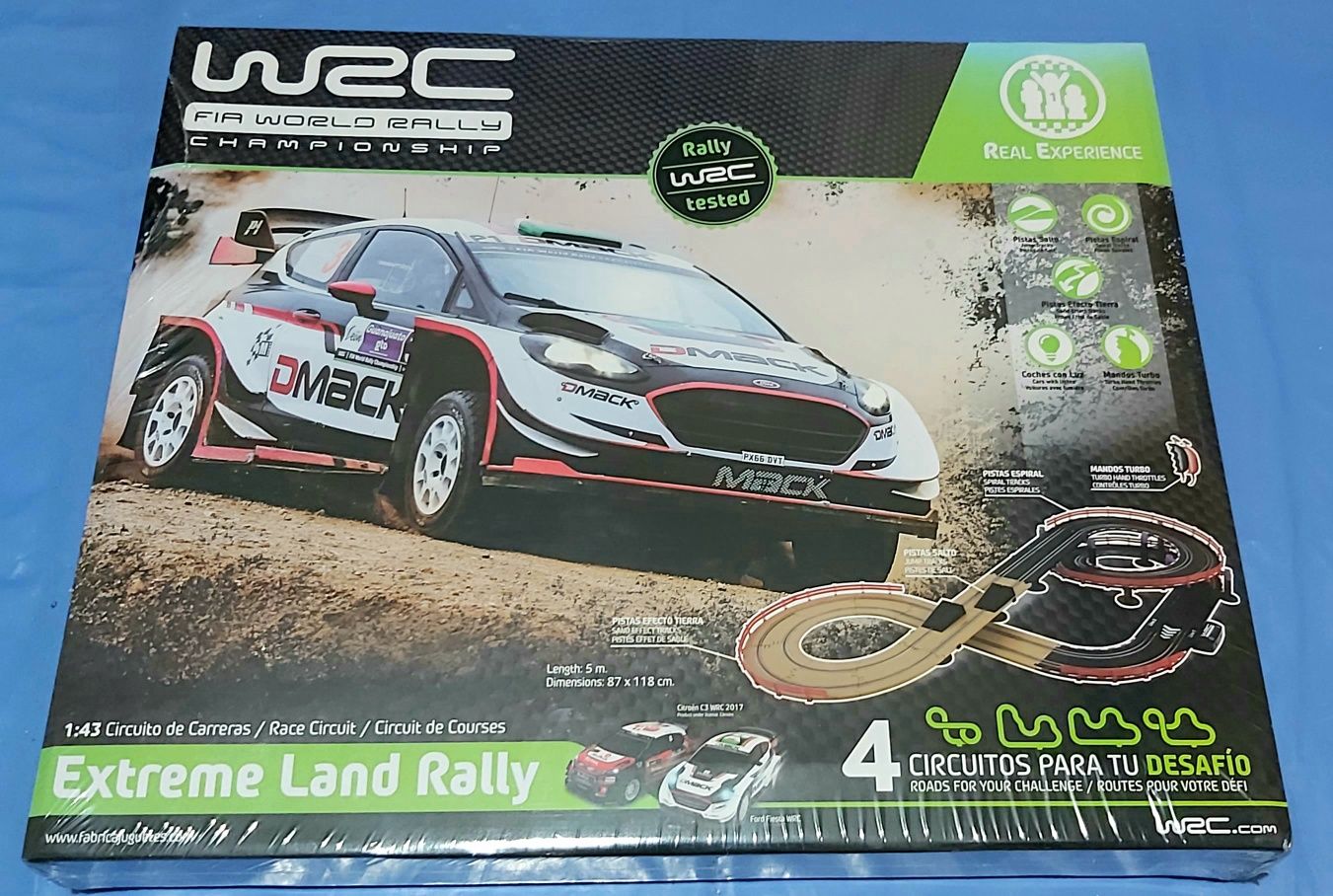 Pista circuito carros WRC Land Rally Nova. Citroen C3 e Ford Fiesta